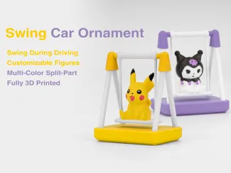 Swing Car Ornament Decoration Cute Style秋千车载摆件