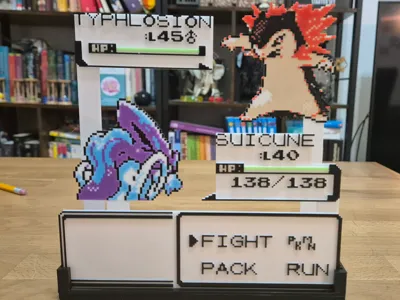Pokemon 2.Gen Fight "Shadowbox Diorama"