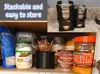Regular and Wide Mouth Stackable Canning Lid and Ring Holder