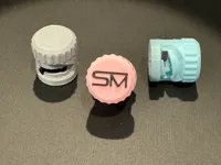 1 Cap - 0.2mm nozzle, 0.1mm layer, 4 walls, 15% infill