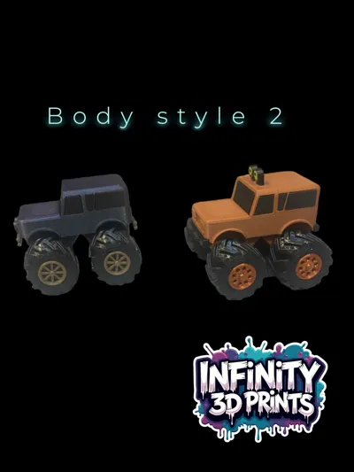 TOY MINI MONSTER TRUCK by INFINITY 3D PRINTS - MakerWorld