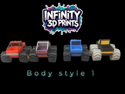 TOY MINI MONSTER TRUCK by INFINITY 3D PRINTS - MakerWorld