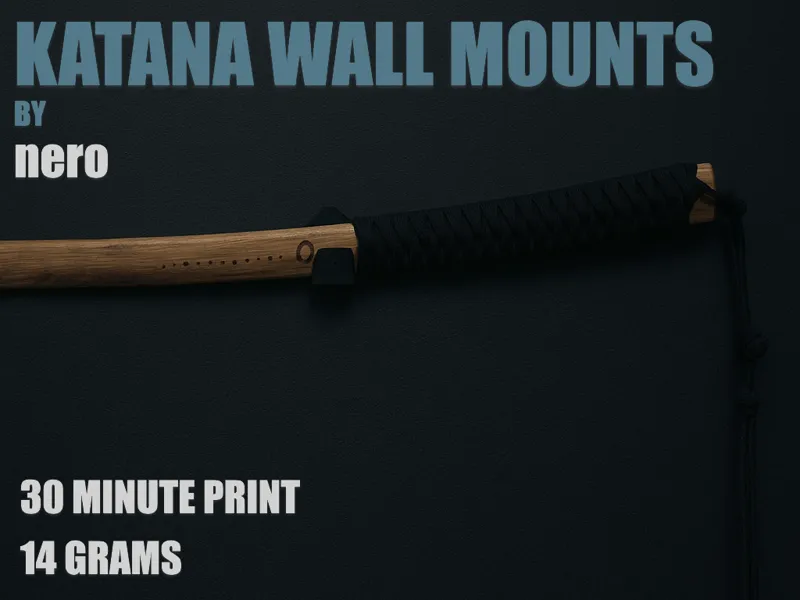 Katana Wall Mount - Wall Mounted Hangers