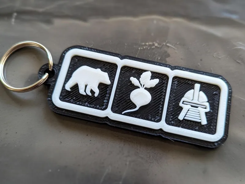 Bears Beets Battlestar Galactica - Office keychain