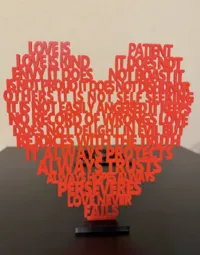 Cœur « L'amour est patient » — photo 2