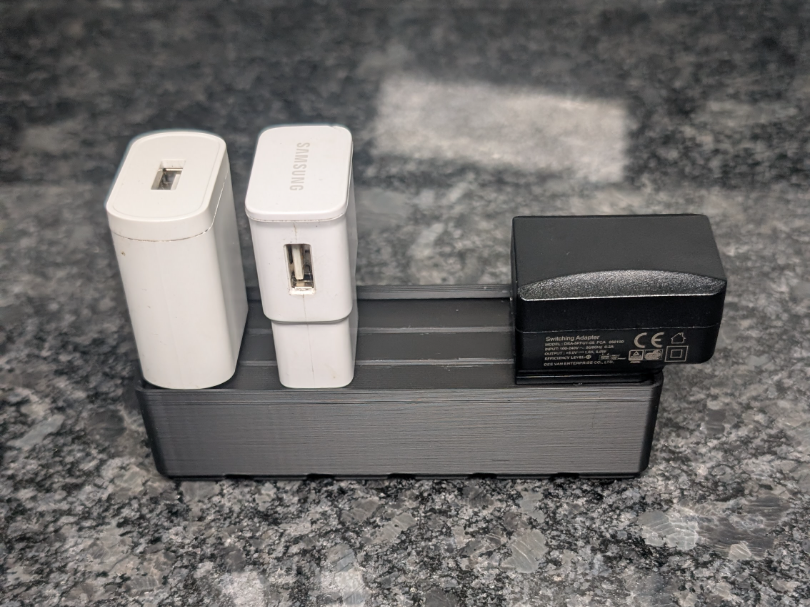 Gridfinity Power brick holder (US)