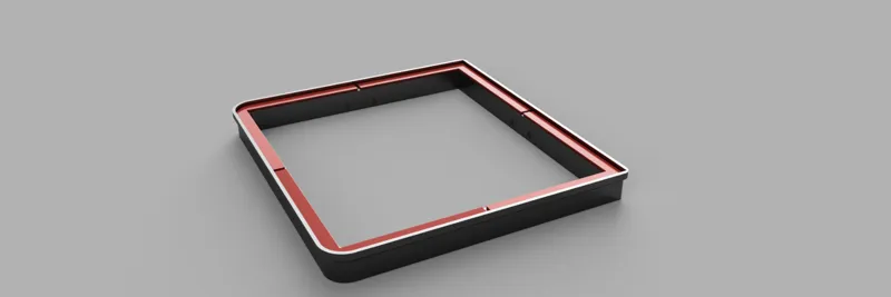 TPU Plain lid riser for BambuLab
