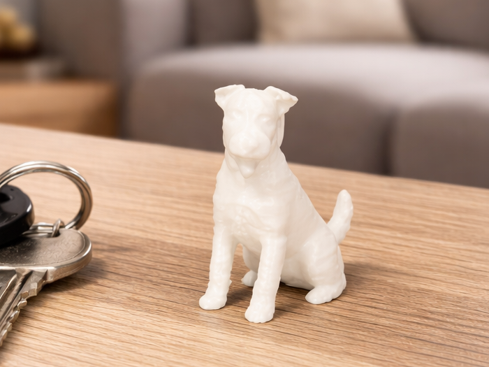 Mini  Fox Terrier - Keychain - Animal - Dog