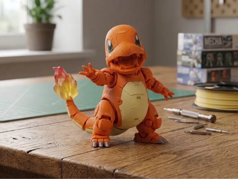 Mecha Charmander - Ultimate Pokemon Cyber Figurine
