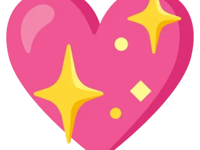 heart with glitter