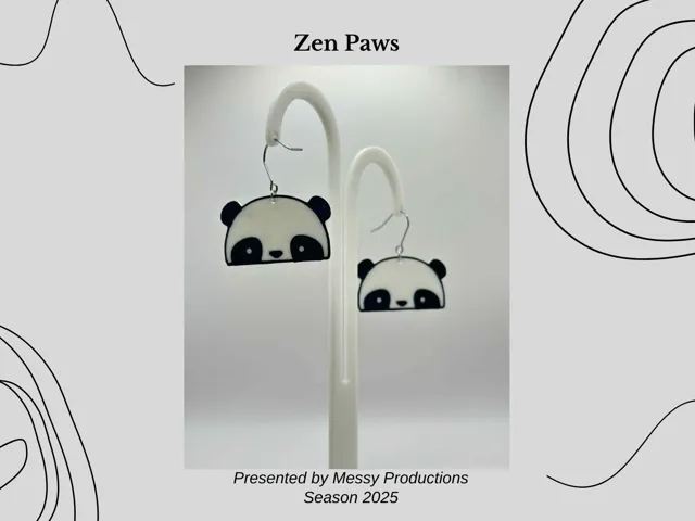 Panda Earrings