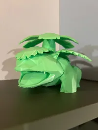 Statue low poly Venusaur (Pokémon) — photo 2