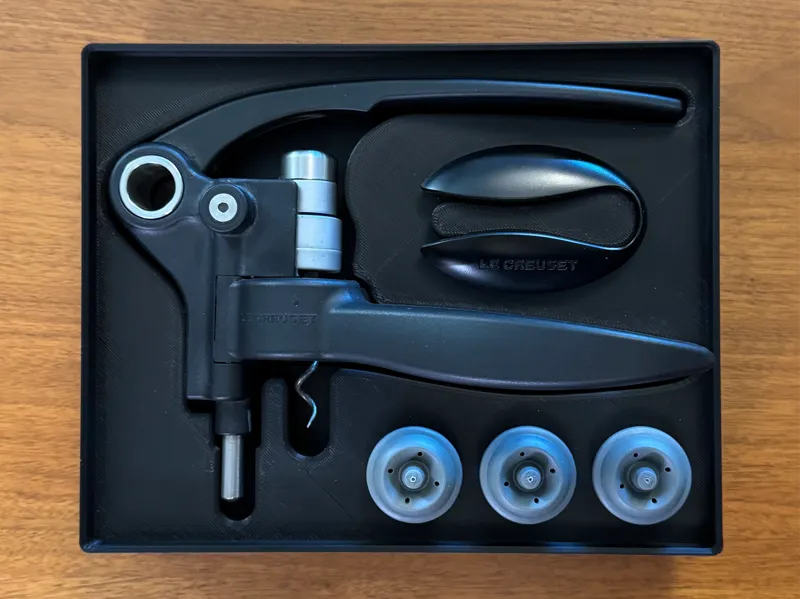 Gridfinity Le Creuset wine bottle opener corkscrew