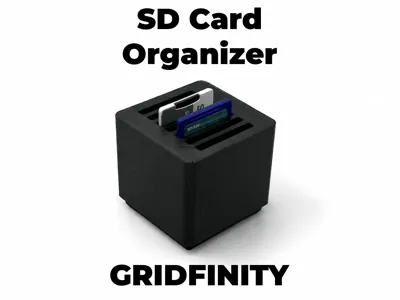 Gridfinity SD Card Organizer
