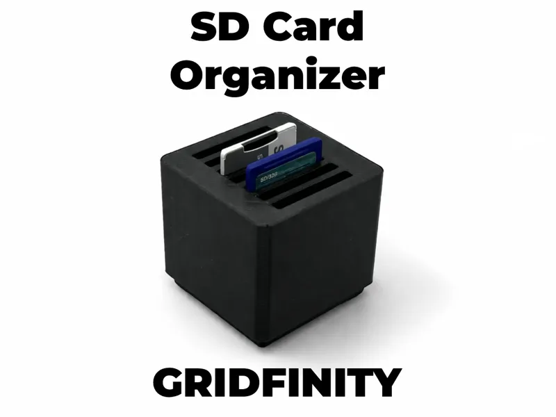 Gridfinity SD Card Organizer