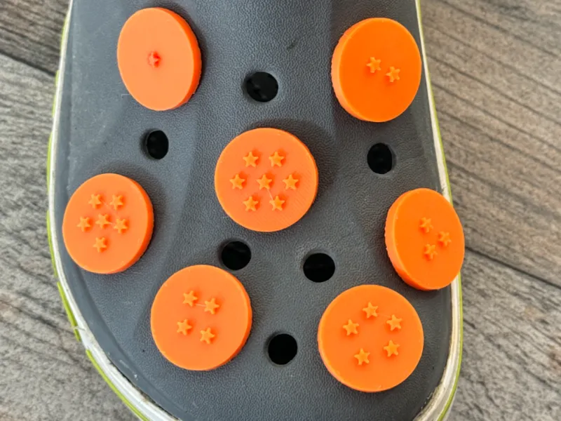 Dragon Balls Croc Charms