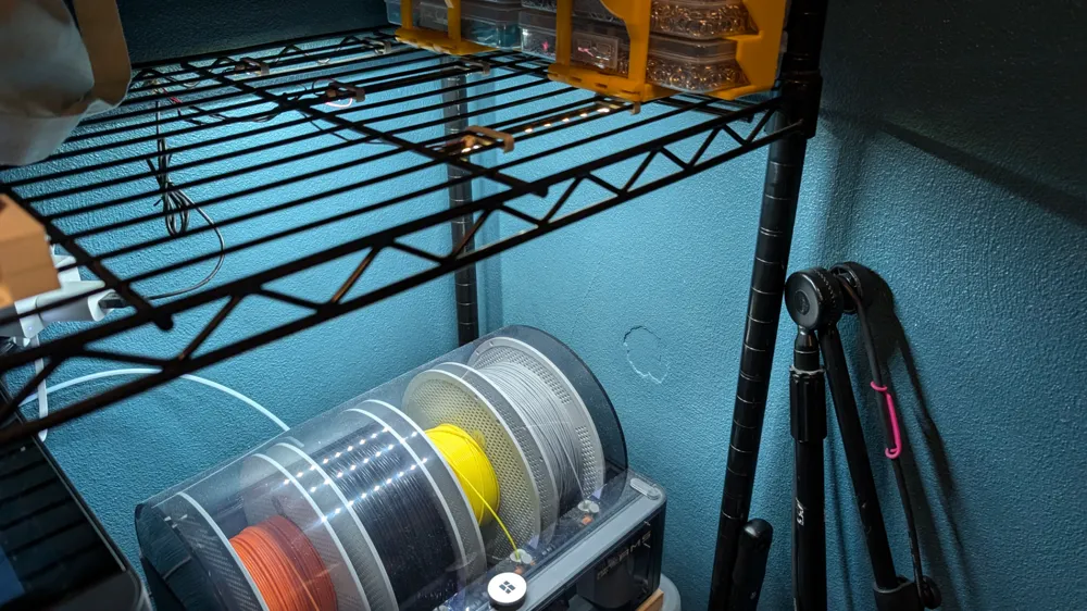 P1S Chamber LED Mount for Wire Racks - Free 3D Print Model - MakerWorld