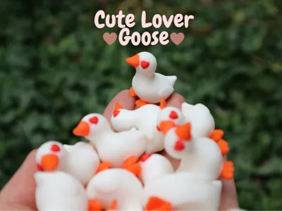 Cute Lover Goose & Keychain Version