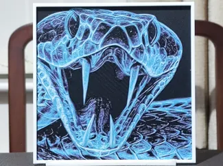 X-Ray Snake - HueForge 4 Color