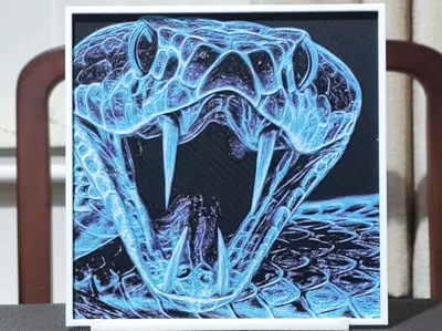 X-Ray Snake - HueForge 4 Color