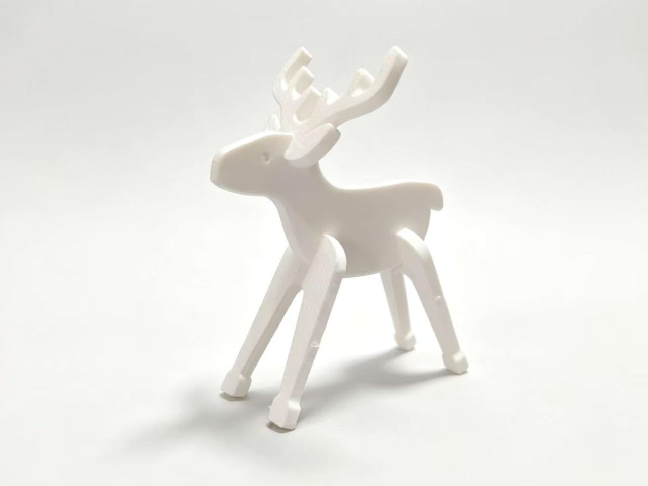 Miniatura 2 do modelo 3D 驯鹿套卡 分件 双版本 拼插玩具 