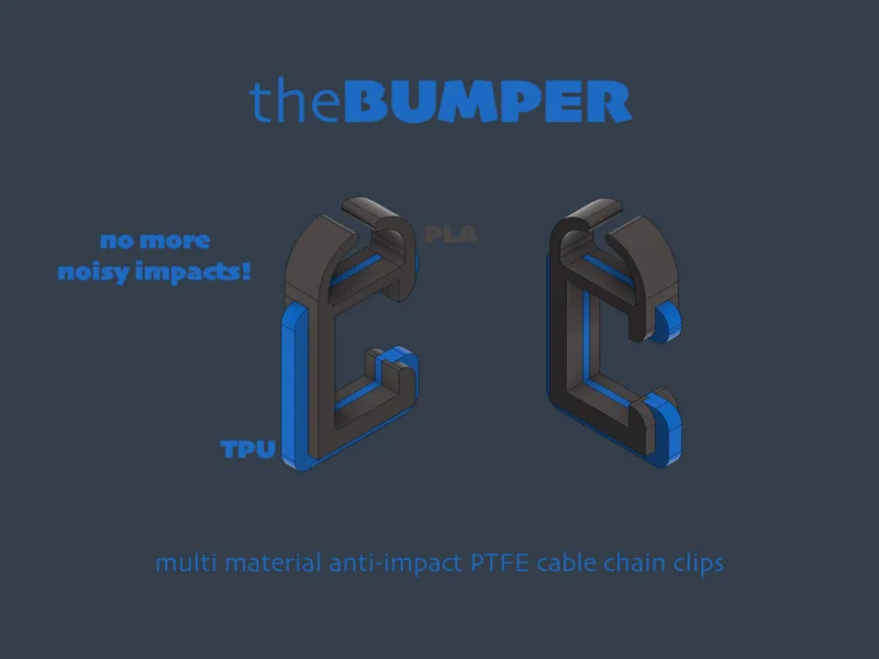 theBUMPER - multi material anti-impact cable chain clips