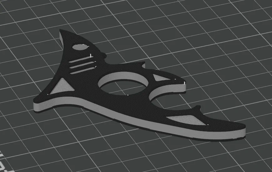 Miniatura 2 do modelo 3D 鲨鱼小刀