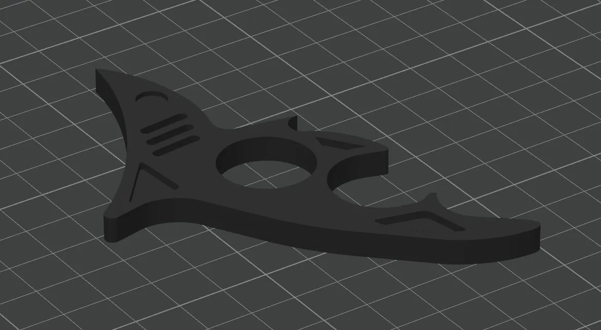 Miniatura 1 do modelo 3D 鲨鱼小刀