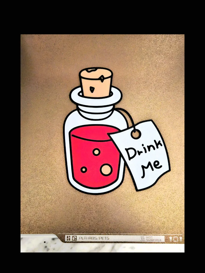 Alice in Wonderland Drink Me bottle