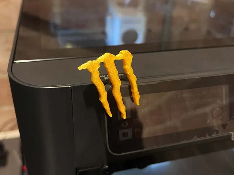Clip-On Monster Energy Logo for Monitors and Panel