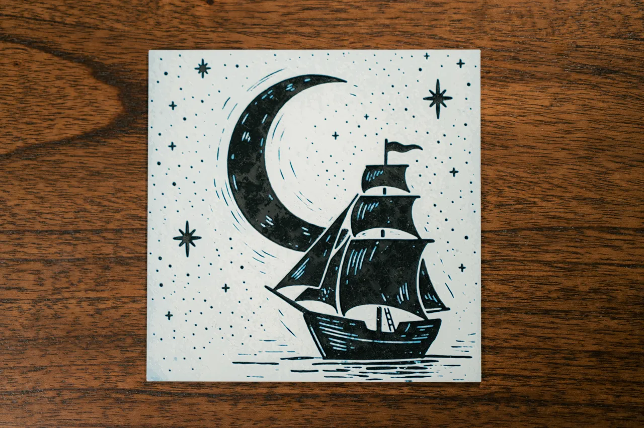 Moon and Ship view 2