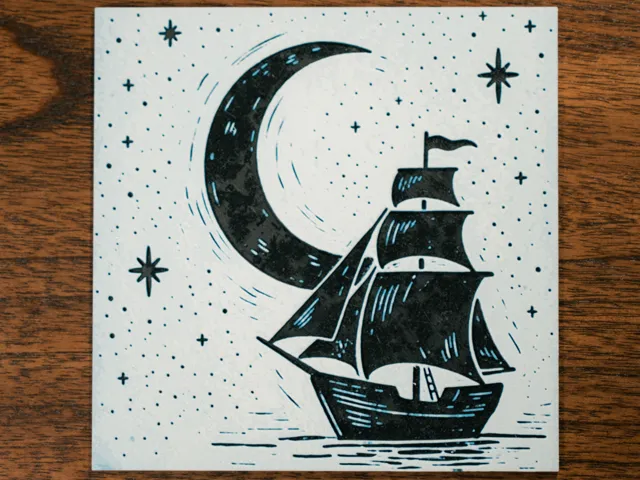 Moon and Ship