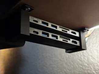 USB Hub Mount Under Desk