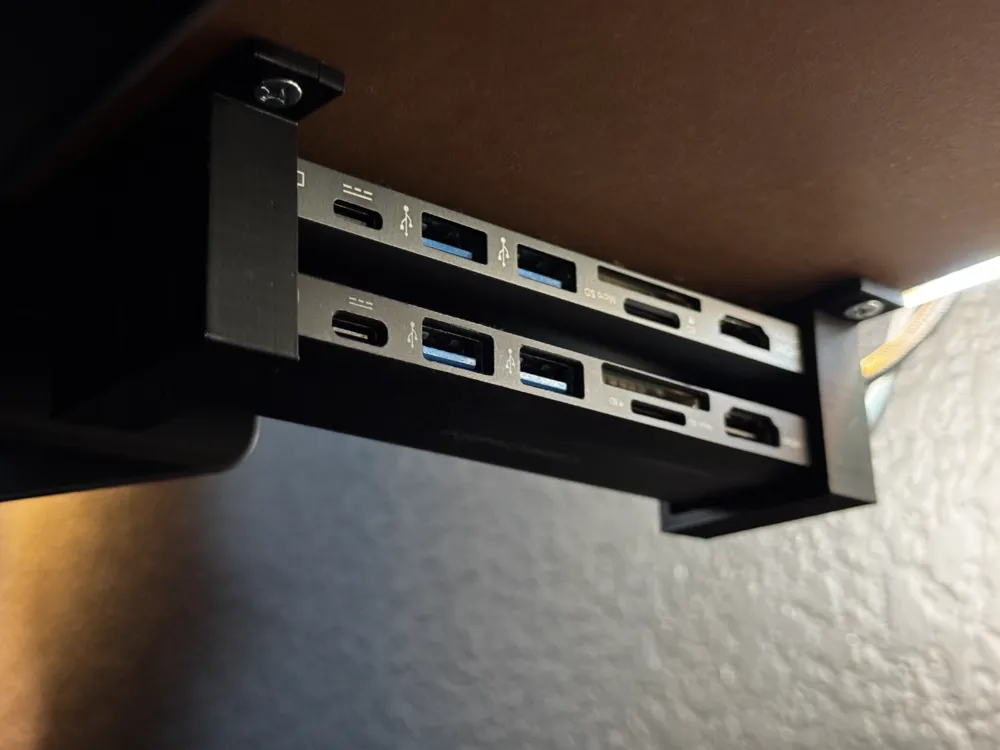 USB Hub Mount Under Desk by Automaatio - MakerWorld