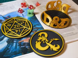 DnD Coaster with holder DnD
