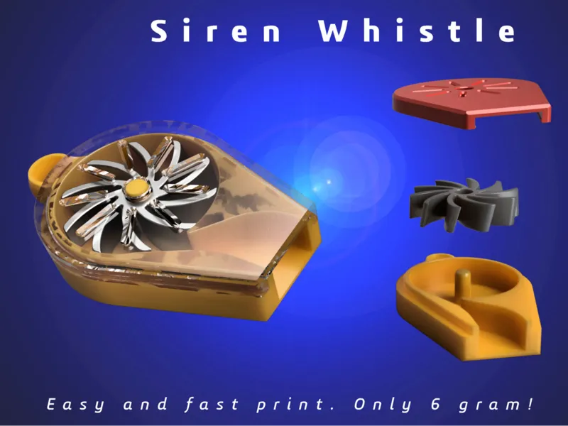Keychain Siren Whistle