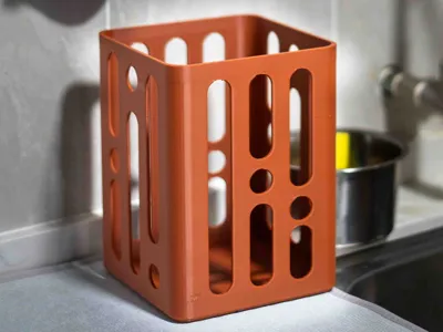 Small Trash Bin With Some Holes