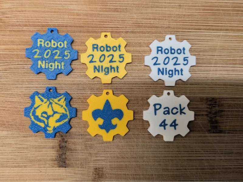 Cub Scout Souvenir Gear Shaped Coin