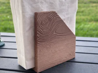 Wood Texture Napkin Holder