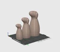 3 Größen - 94mm 126mm 157mm für A1Mini - 3% Infill