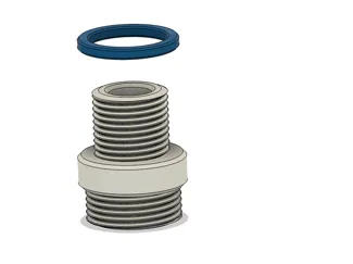 Gardena Adapter G 1/2" - G 3/4" mit Dichtung 1/2"
