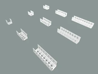 1-9 Hole FTC Robotics U-Channels
