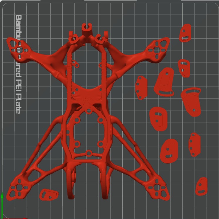 Miniatura 3 do modelo 3D [BETA] ManaFly 3" Generative FPV Drone Frame