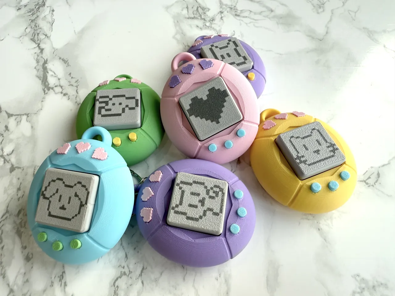 Virtual / Digital Pet Fidget Clicker Keychain view 4