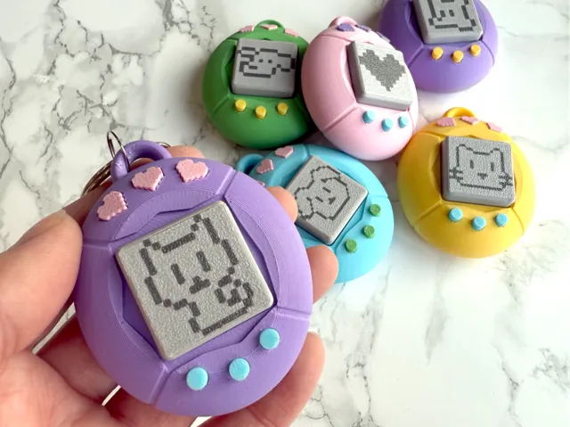 Virtual / Digital Pet Fidget Clicker Keychain