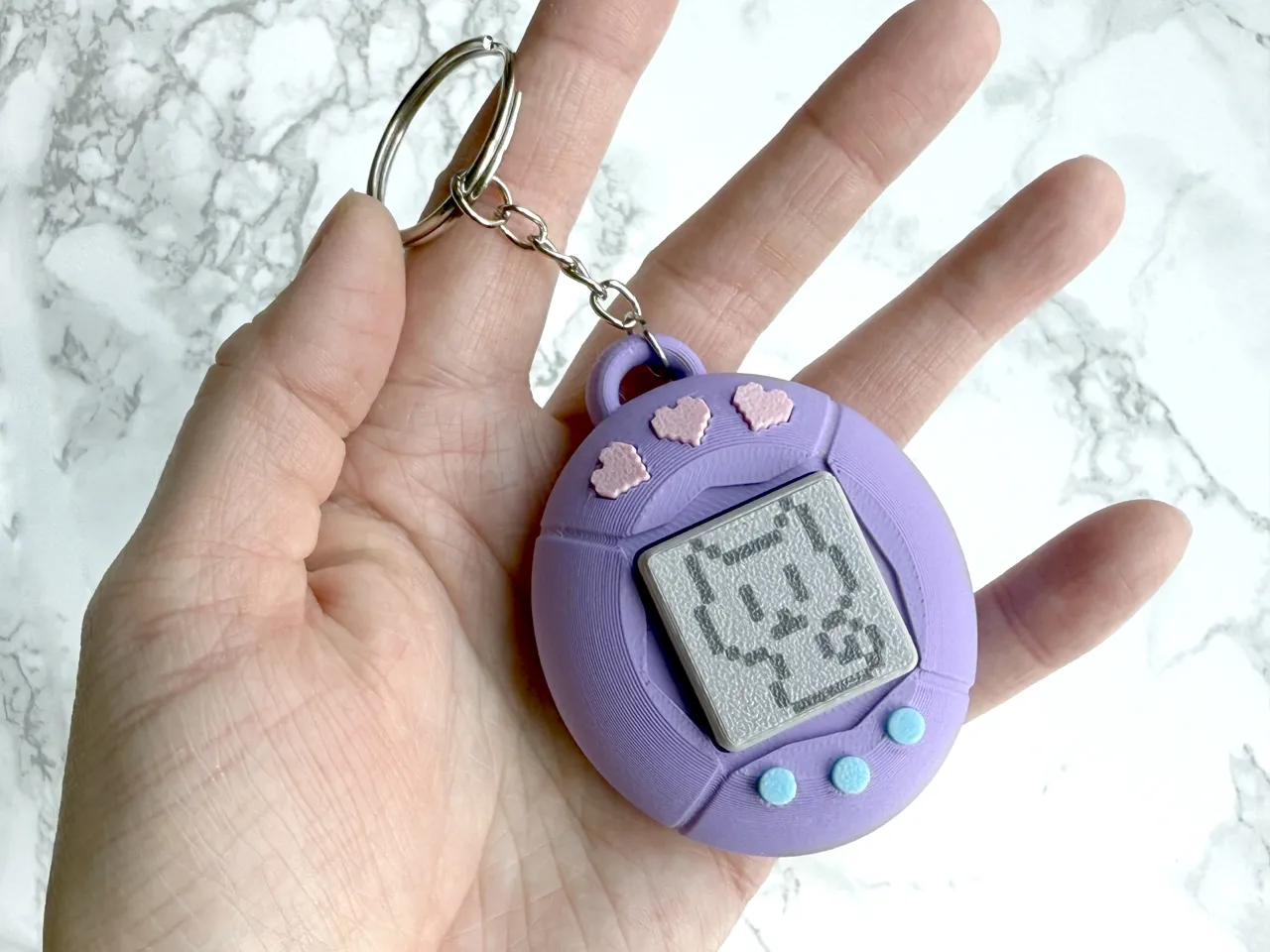 Virtual / Digital Pet Fidget Clicker Keychain view 2