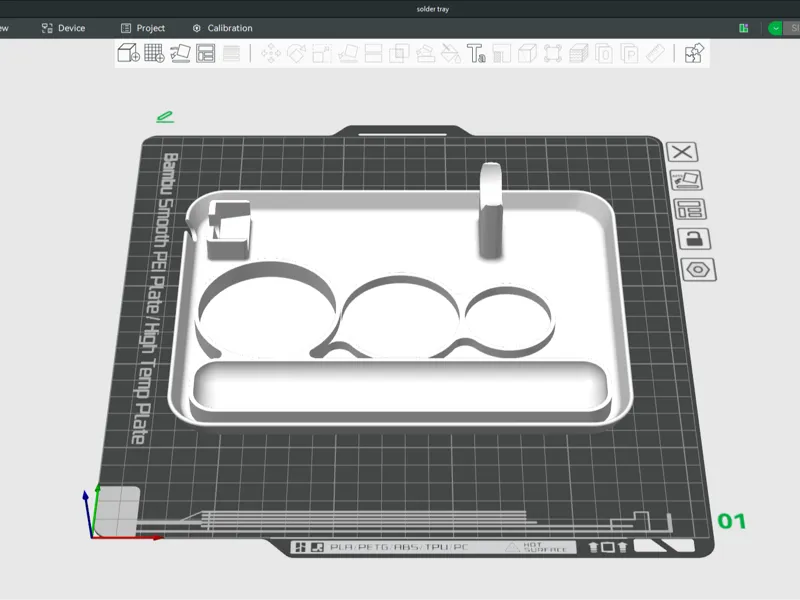 Soldering Iron tray 