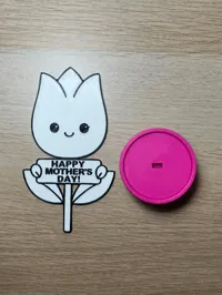 TULIP Mother Day BLACK OUTLINE