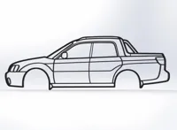 Décoration murale Subaru Baja — photo 3