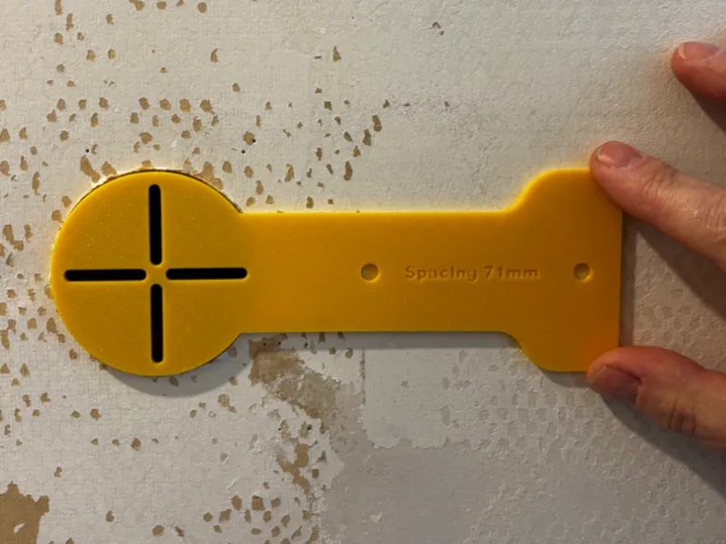 EU Drilling template electrical box